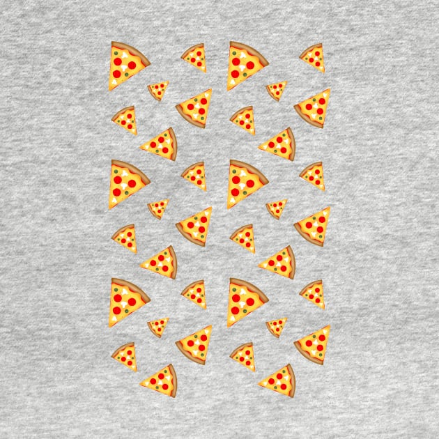 Cool and fun pizza slices pattern on white by PLdesign